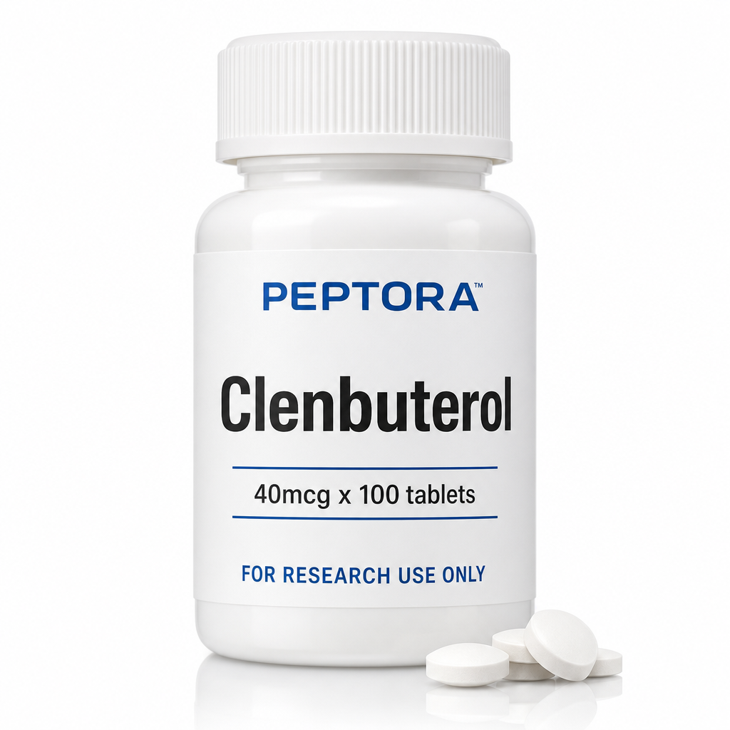 Peptora Clenbuterol 40mcg x 100 tablets product shot