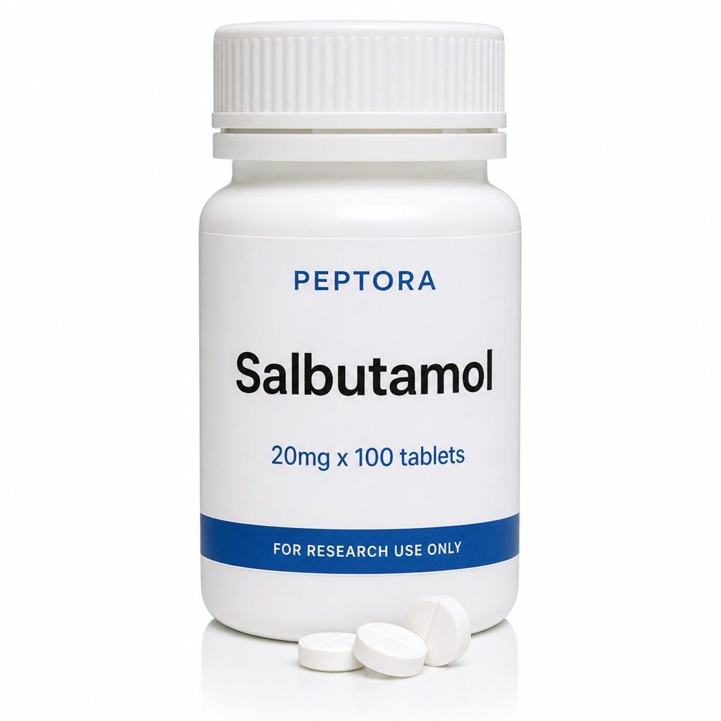 Peptora Salbutamol 20mg x 100 tablets product shot