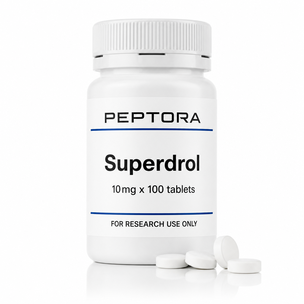 Peptora Superdrol 10mg x 100 tablets product shot