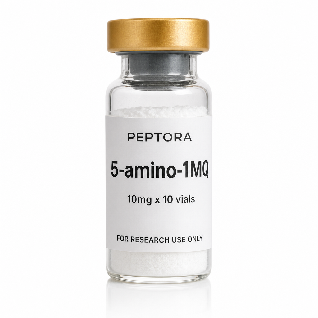 Peptora 5-amino-1MQ 10mg x 10 vials product shot