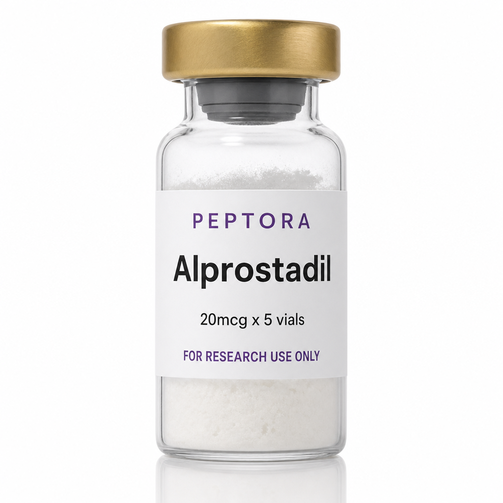 Peptora Alprostadil 20mcg x 5 vials product shot
