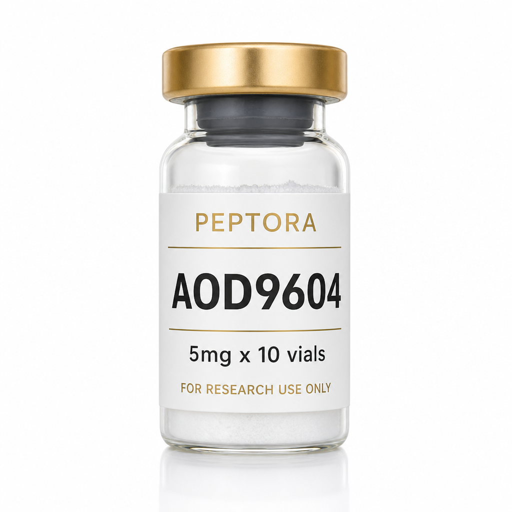 Peptora AOD9604 5mg x 10 vials product shot
