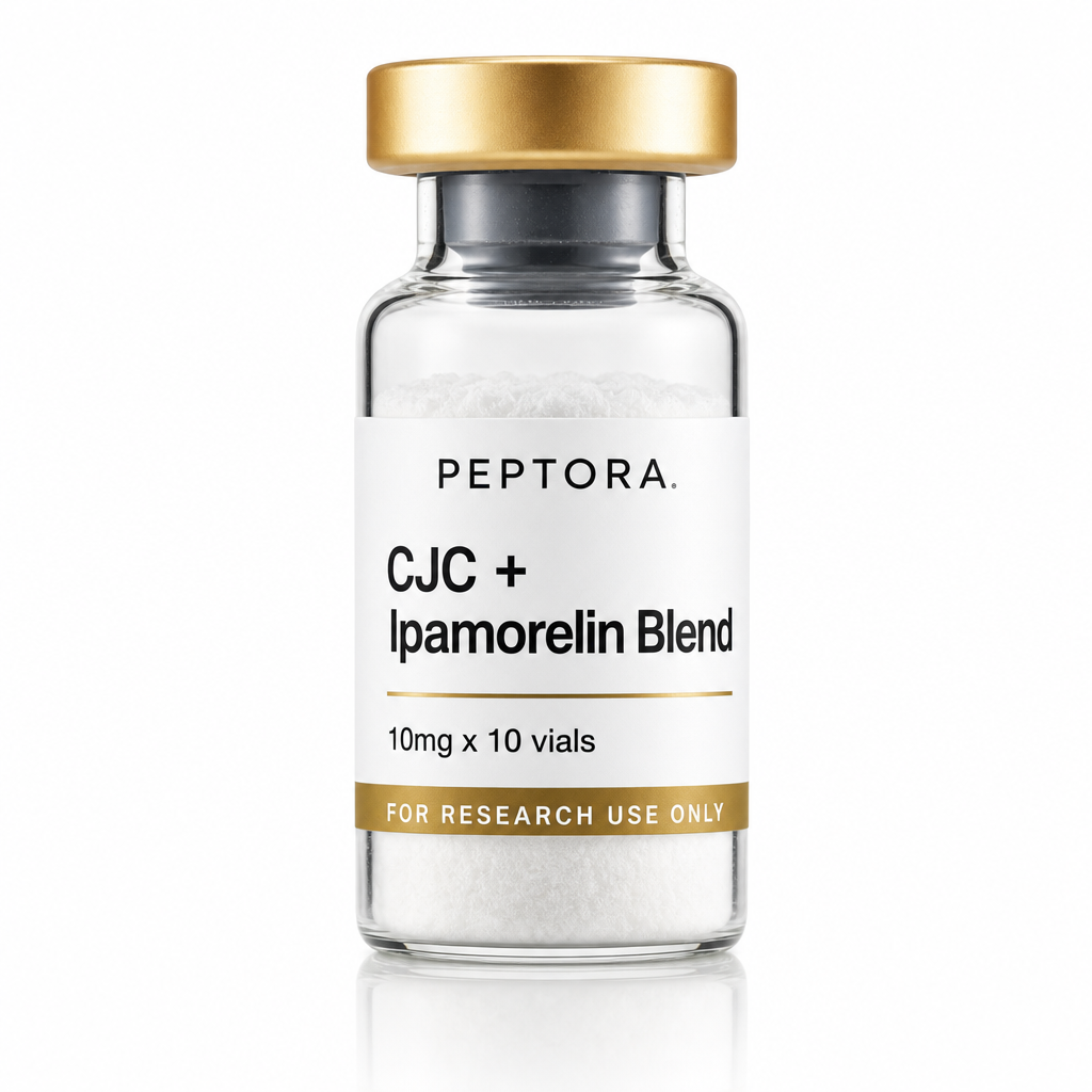 Peptora CJC + Ipamorelin Blend 10mg x 10 vials product shot