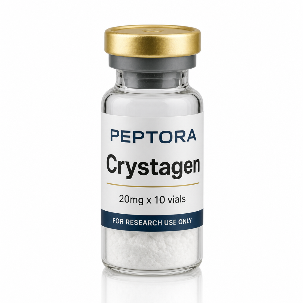 Peptora Crystagen 20mg x 10 vials product shot