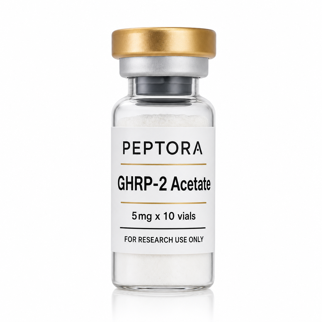 Peptora GHRP-2 Acetate 5mg x 10 vials product shot