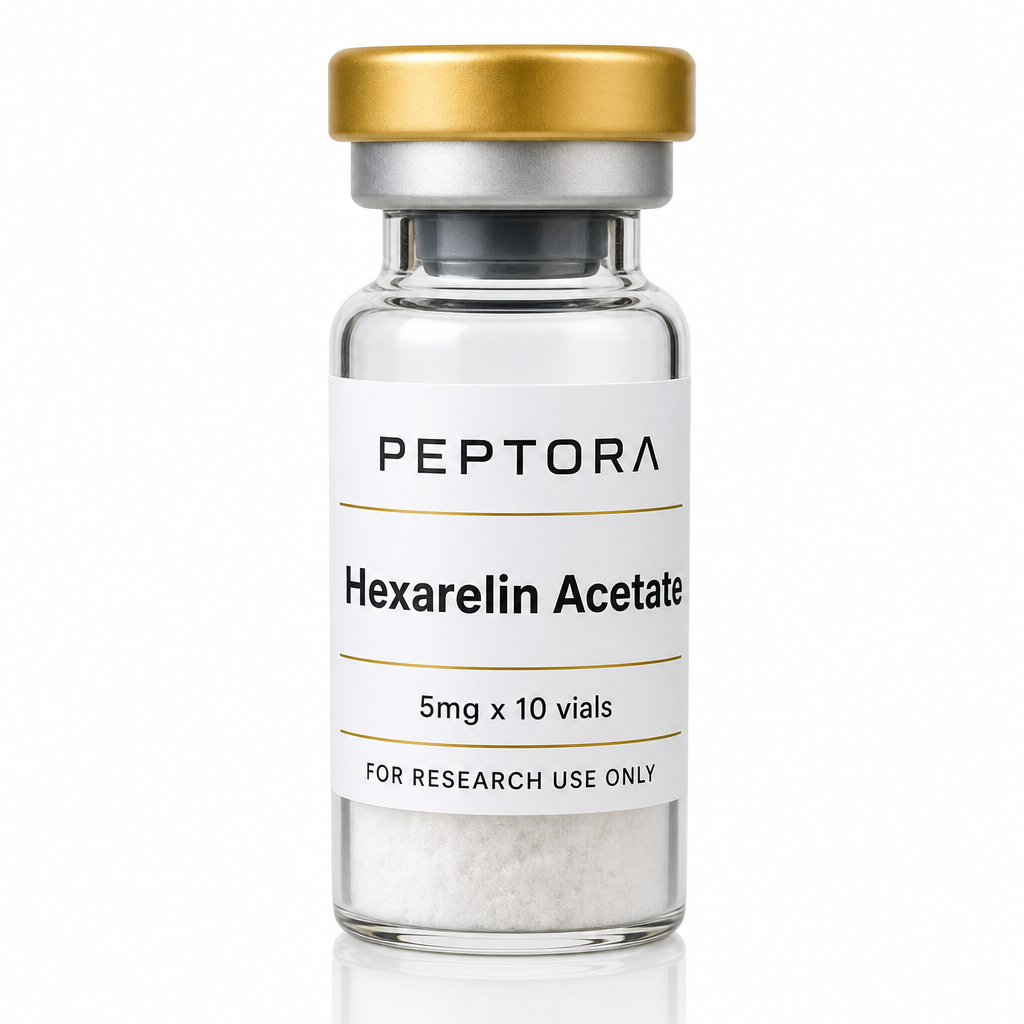 Peptora Hexarelin Acetate 5mg x 10 vials product shot