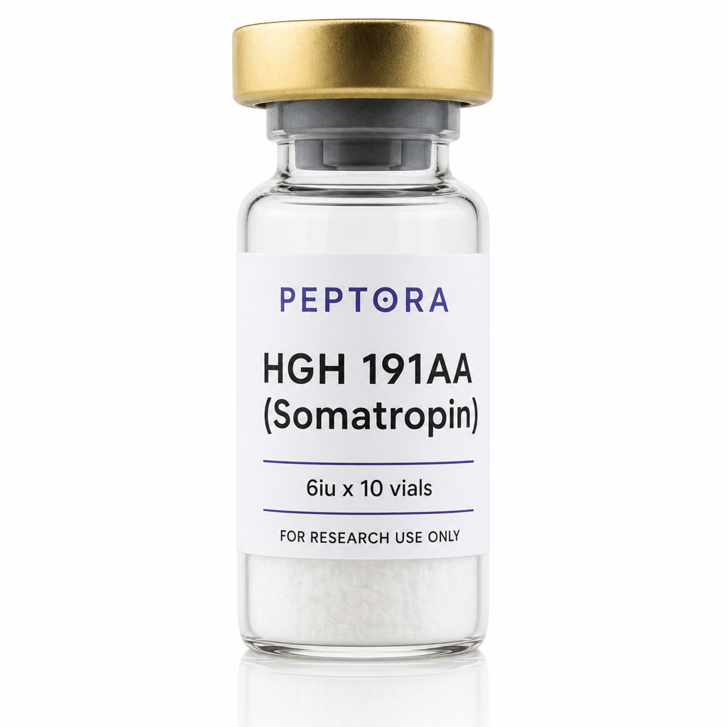 Peptora HGH 191AA (Somatropin) 24iu x 10 vials product shot