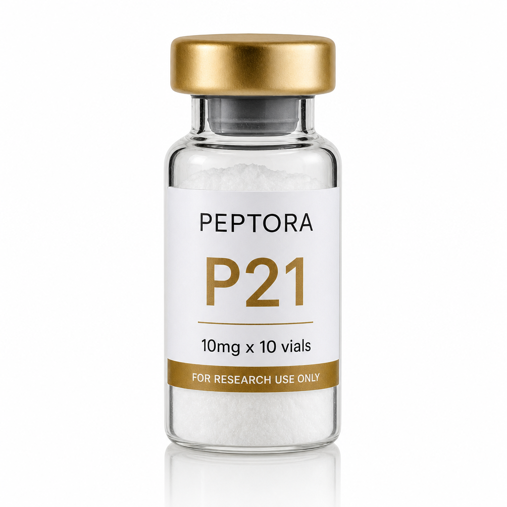 Peptora P21 10mg x 10 vials product shot