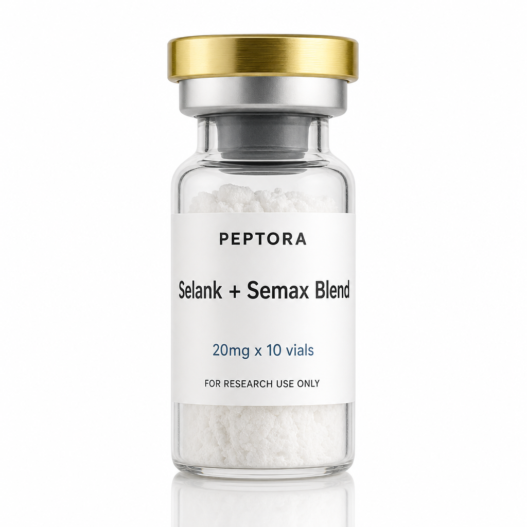 Peptora Selank + Semax Blend 20mg x 10 vials product shot