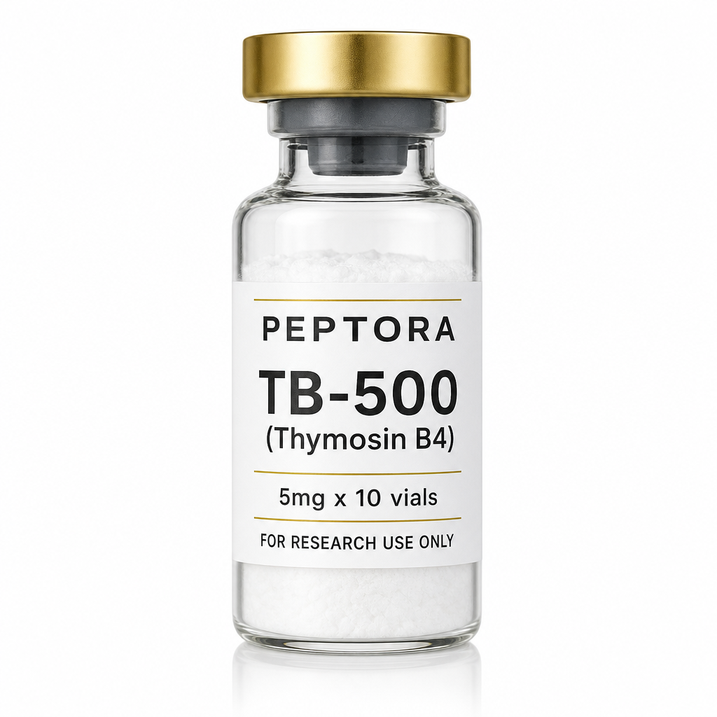 Peptora TB-500 (Thymosin B4) 5mg x 10 vials product shot