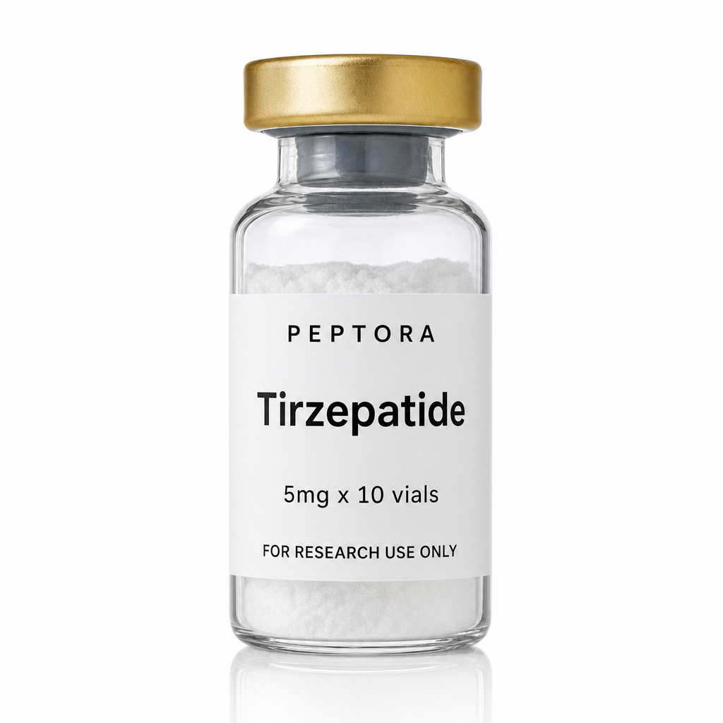 Peptora Tirzepatide 30mg x 10 vials product shot